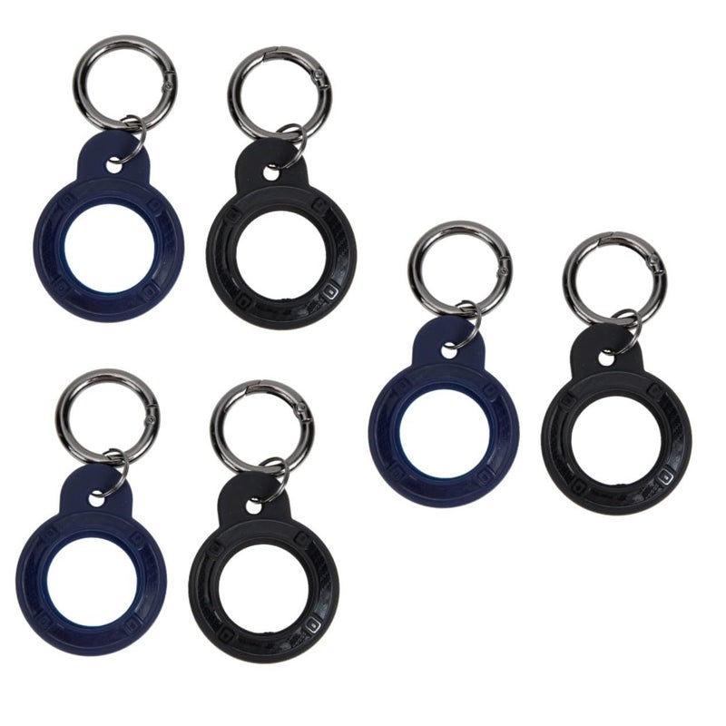 3 Sets Protective Case Cover for Air Tags Scratch Resistant Black Blue 8 3x4cm - Image 2