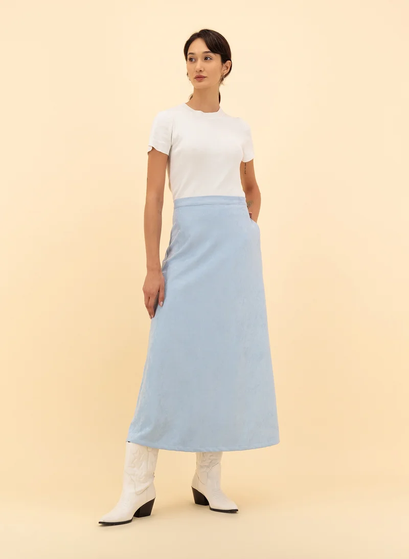 Maxi Suede Skirt