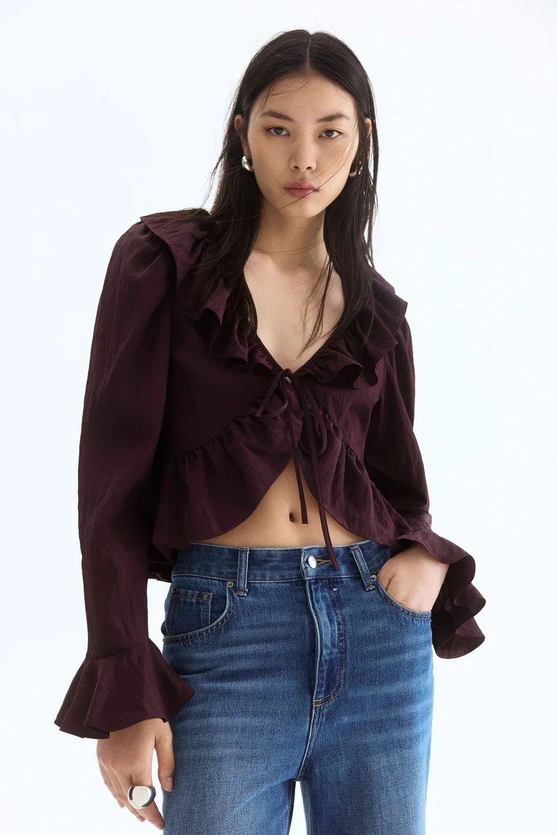 H&M Frilled blouse