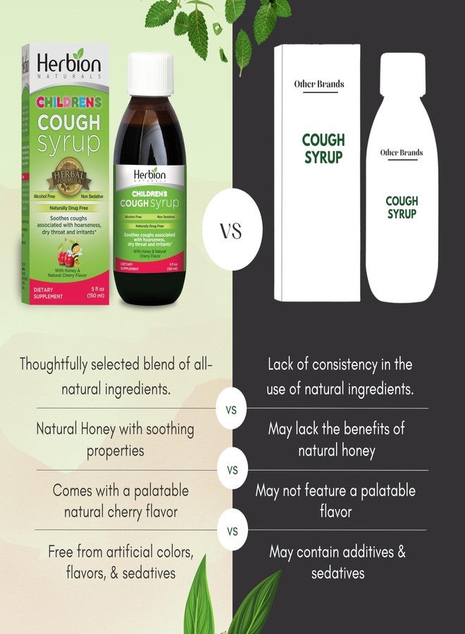 Herbion Naturals Cough Syrup for Children - 5fl oz - Good Tasting Supplement with Natural Honey & Cherry Flavor. - Image 4