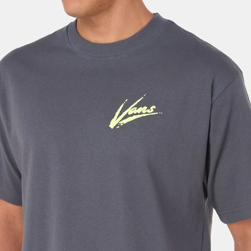 VANS Yellow Men's Brush Script T-Shirt for Men | Best Price UAE