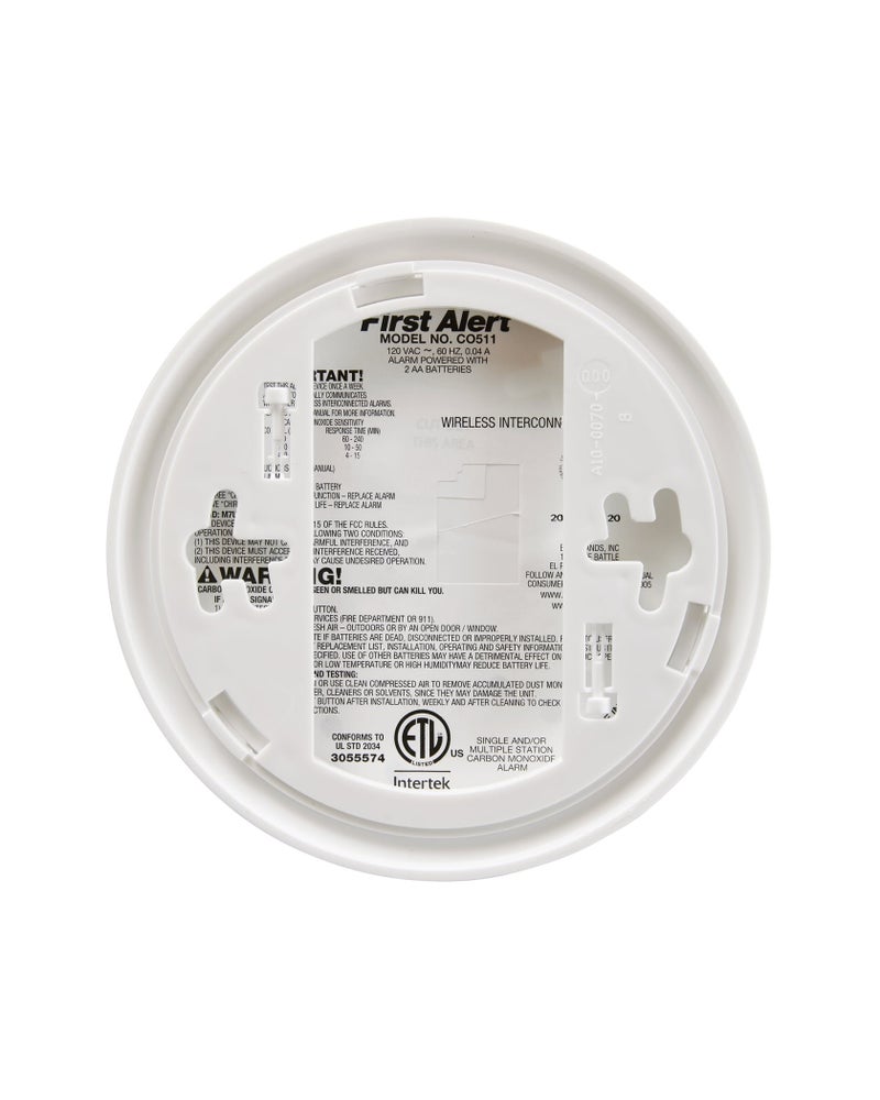 First Alert BRK CO511 Carbon Monoxide (CO) Detector Wireless Interconnected with Voice and Location - Image 2