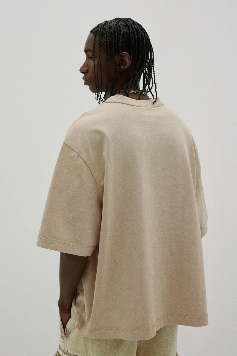 اتش اند ام Boxy Fit Washed T-shirt