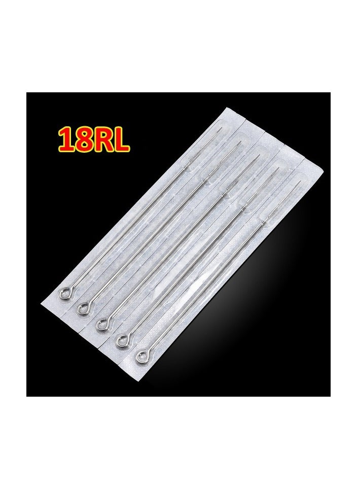 Generic 5-Pieces/Set Disposable Round Liner Sterile Tattoo Needles,Size 18RL  - Image 1