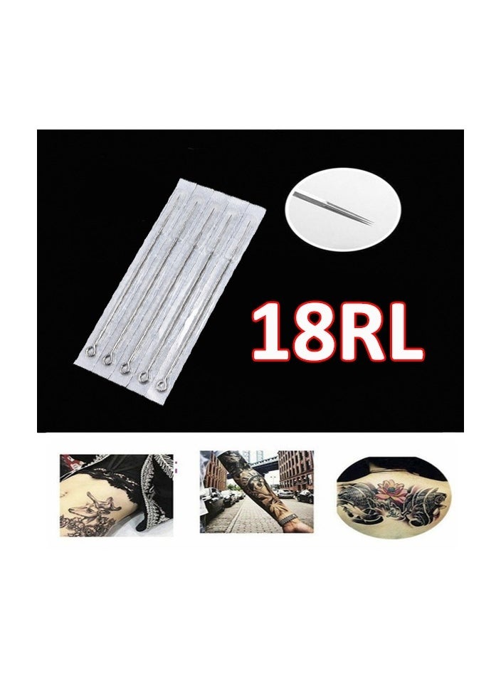 Generic 5-Pieces/Set Disposable Round Liner Sterile Tattoo Needles,Size 18RL  - Image 2