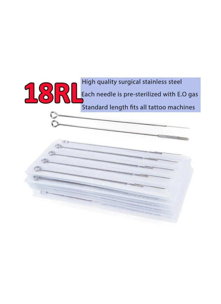 Generic 5-Pieces/Set Disposable Round Liner Sterile Tattoo Needles,Size 18RL  - Image 3