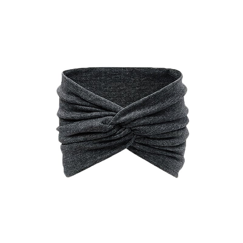 Generic Bohemian Elastic Sports Headband for Women 23# deep gray 