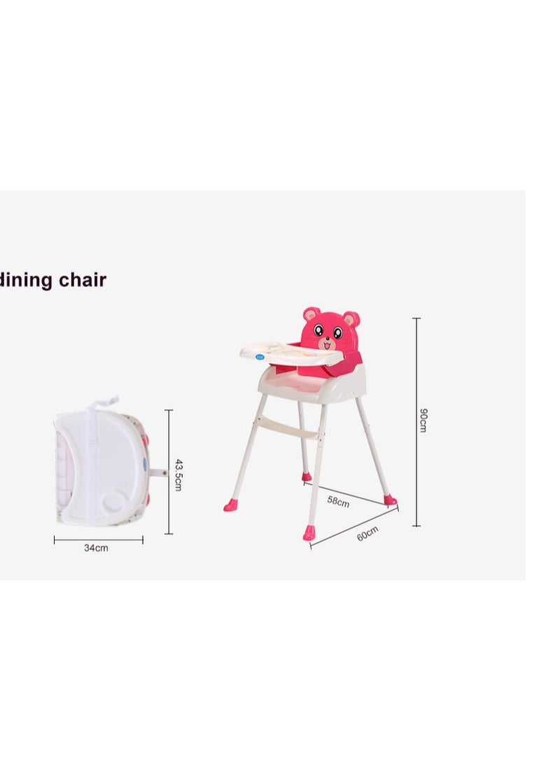 baobaohao 3-in-1 Convertible Stroller: Short Chair Option, Food Grade PP, Removable Tray, Air Travel Friendly with Adjustable Footrest  - Image 4
