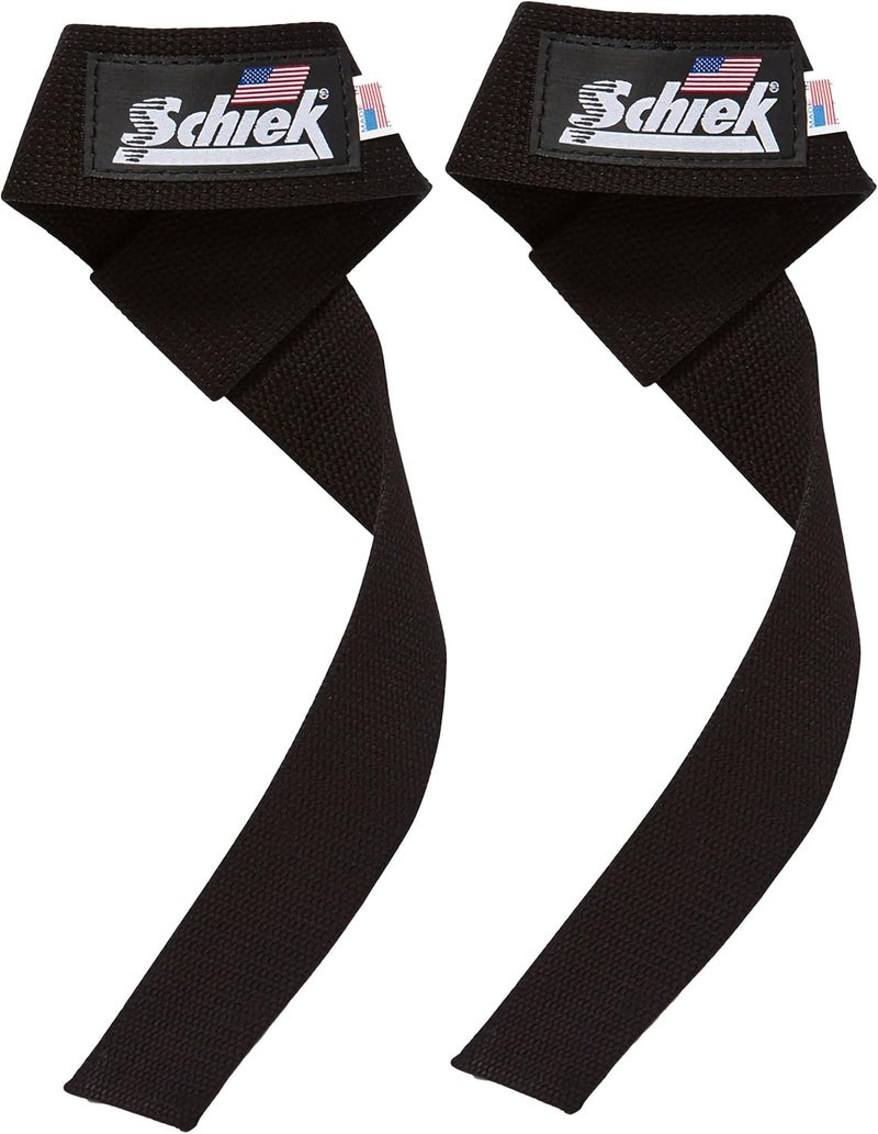 Schiek 2" Wide Basic Lifting Straps - Durable Nylon Weightlifting Straps (Pair) - Image 1