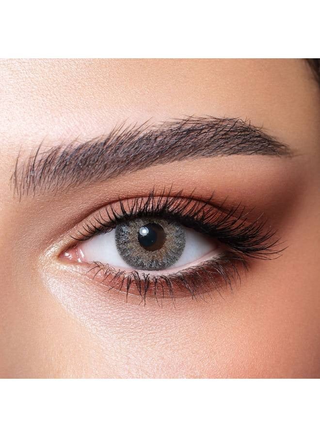 بيلا ناتشورال كول جراي عدسات لاصقة للاستخدام لمدة 3 اشهر، عدسات لاصقة ملونة، عدسات لاصقة تجميلية، عدسات لاصقة رمادية، عبوة من عدستين - Image 1