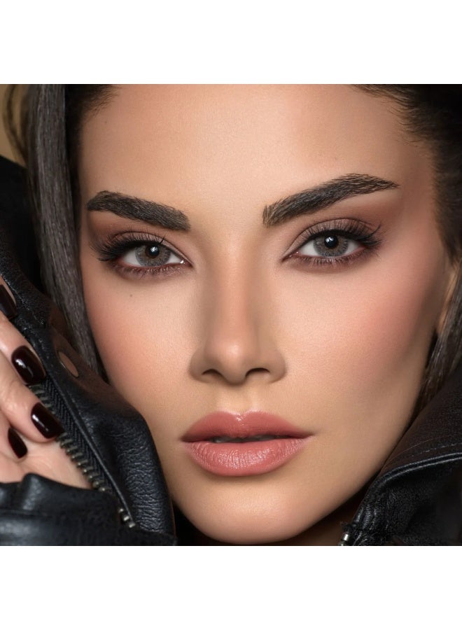 Bella Natural Cool Gray Monthly Disposable Colored Contact Lenses, Unisex Cosmetic Contact Lenses, Gray Contact Lenses - Image 2