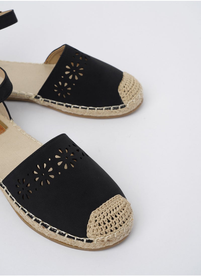 Jove - JOVE Women's Casual Espadrilles BLACK - Image 1