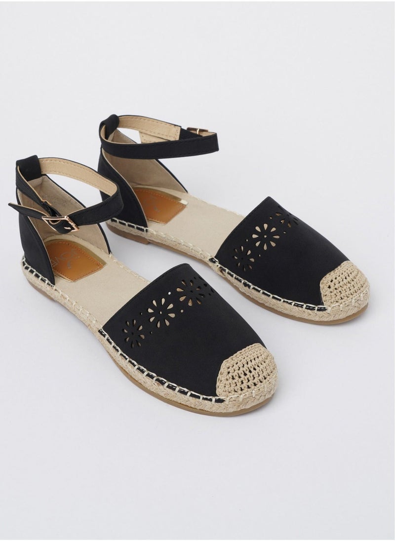 Jove - JOVE Women's Casual Espadrilles BLACK - Image 1