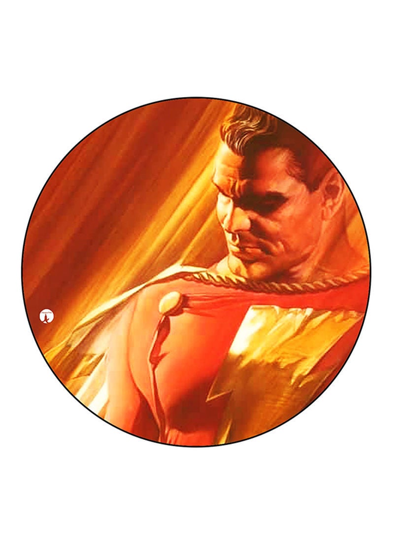 RKN Shazam Printed Mouse Pad  Round  Multicolour