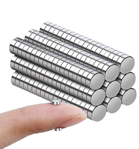 RHINOCATS Fridge Magnets3x2mm 200PCS Refrigerator MagnetsTiny Magnet for Office Hobbies Crafts and Science Tiny Size3mmD2mmH Pack of 200