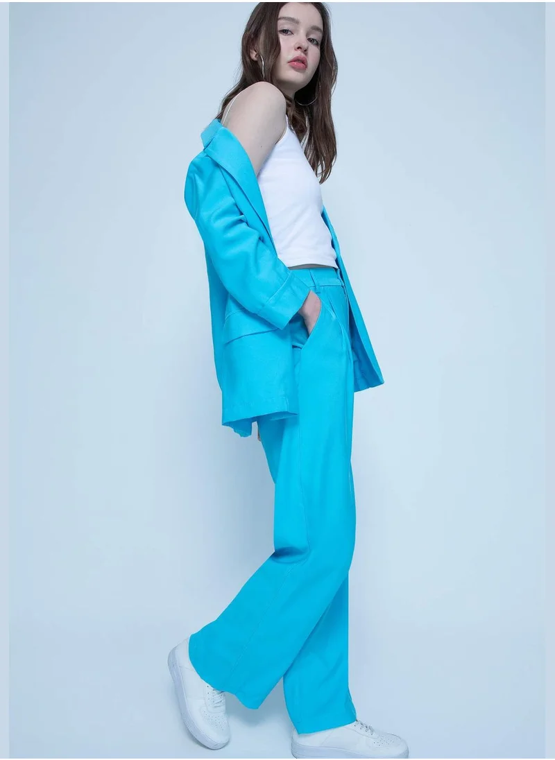 ديفاكتو Relaxed Fit Basic Trousers