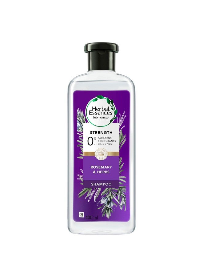 Herbal Essences Bio:Renew Rosemary And Herbs Shampoo, 400Ml, No Parabens No Colourants - Image 1