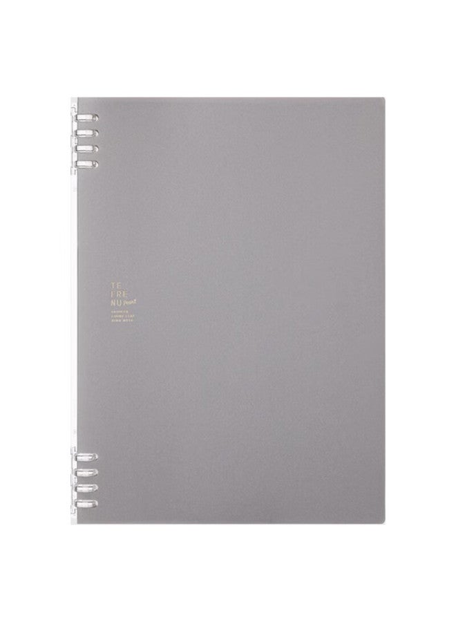 King Jim B5 Buckle-loop Pearl-colored Notebook, Office Student Spiral Notebook, Loose-leaf Notebook, Pearl Silver-gray 9855tte-gsrn - Image 5