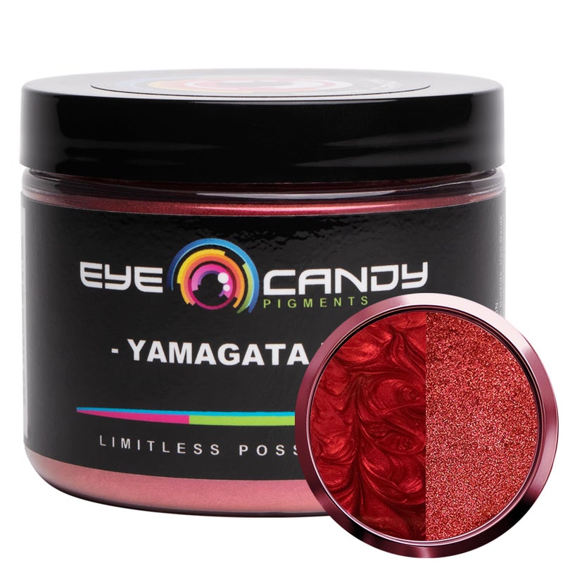Eye Candy Pigments Premium True Red Mica Powder Yamagata Red 50gr for Epoxy Resin Soap Paint Woodworking Acrylic Pouring Bath Bombs Fishing Lures DIY Arts and Crafts Additive