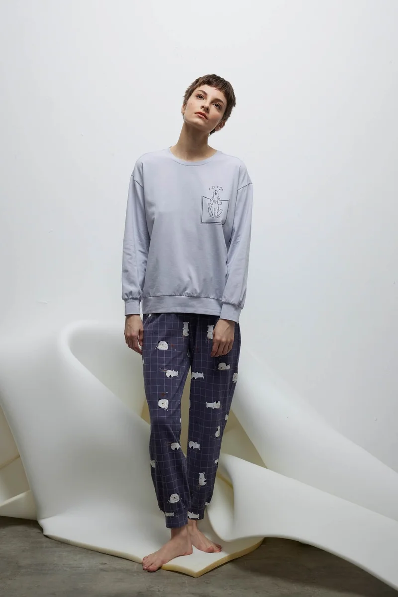 Hays Women's Cotton Long Sleeve Pajama Set