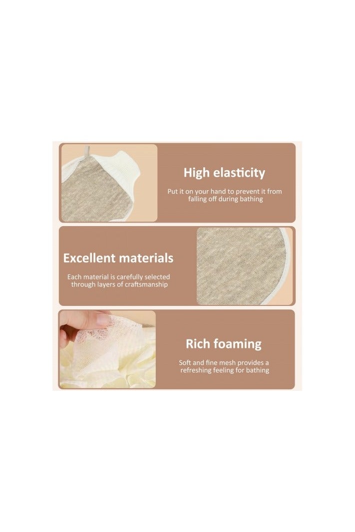 Exfoliating Bath gloves16×24 cm Reusable Bath Scrubber Spa Skin Care - Image 3