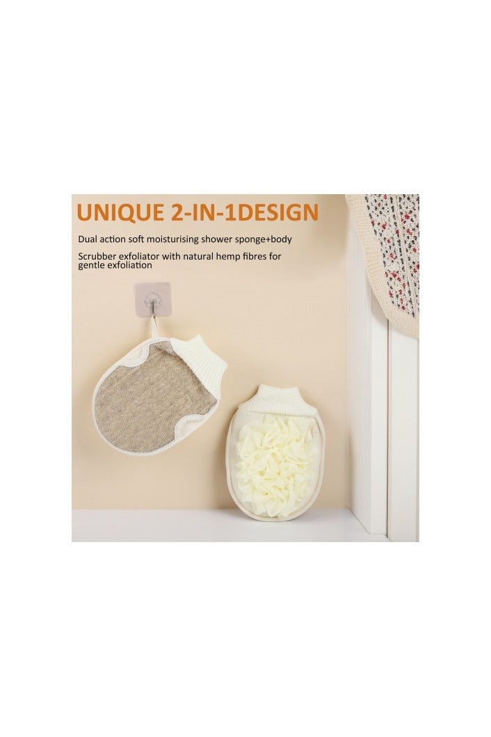 Exfoliating Bath gloves16×24 cm Reusable Bath Scrubber Spa Skin Care - Image 5