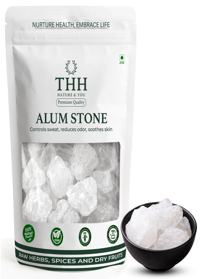 THH Fitkari Solid Alum Stone 800g - Natural Fitkari for Water Purification, Vastu, and Shaving | Multi-Purpose Alum Stone for Home, Skin Care, and Health | Pure, Safe, and Effective - Image 1