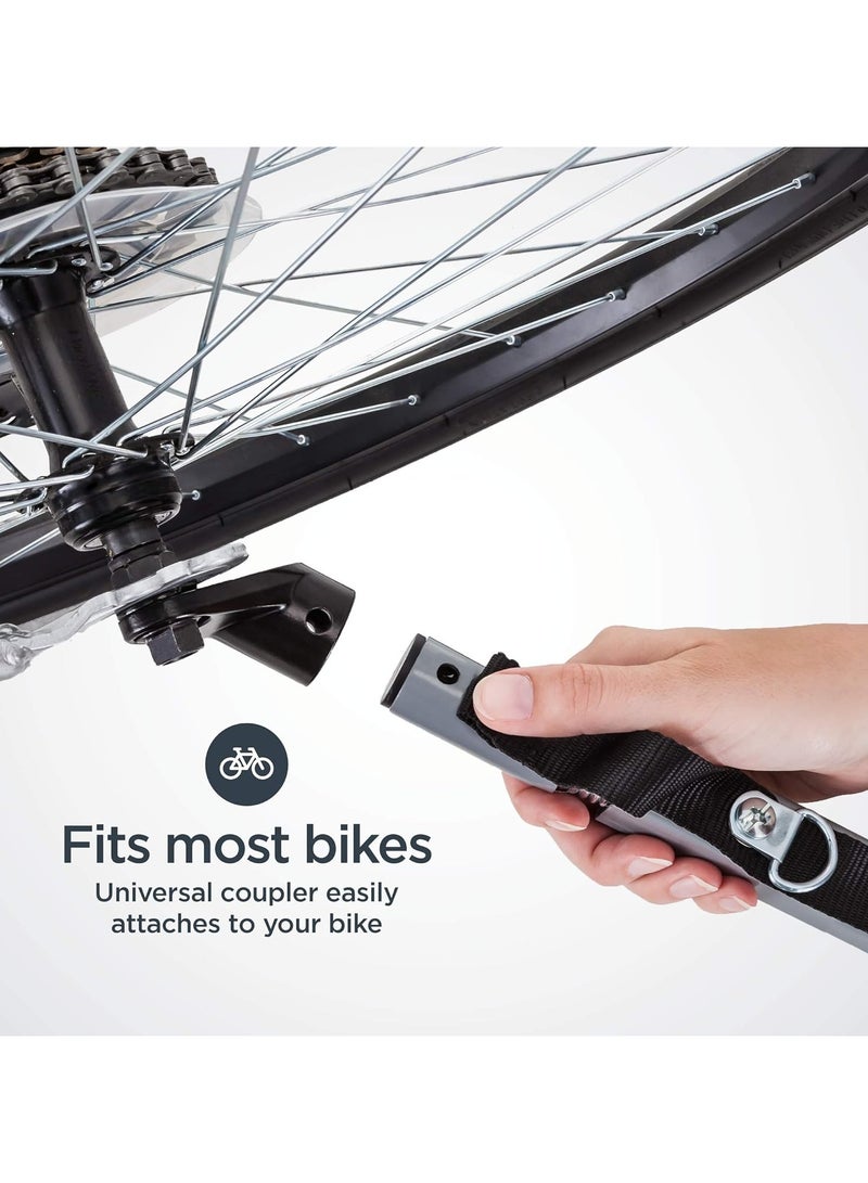 زي سي إم - هابي مقطورة دراجة أطفال خارجية بثلاث عجلات مع خطاف خلفي، عربة مشي قابلة للفصل، عربة أطفال للأطفال، عجلات 16-20 بوصة - Image 5