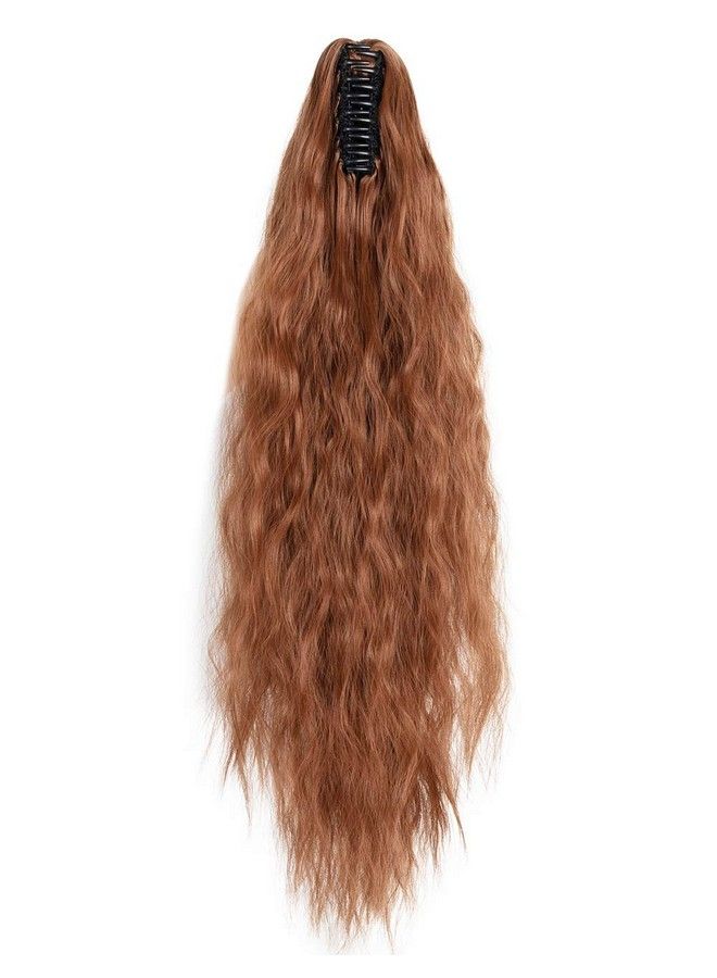 FUT Womens Claw Ponytail Clip In Hair Extensions 21 Inches Long Corn Hairpiece - Image 4