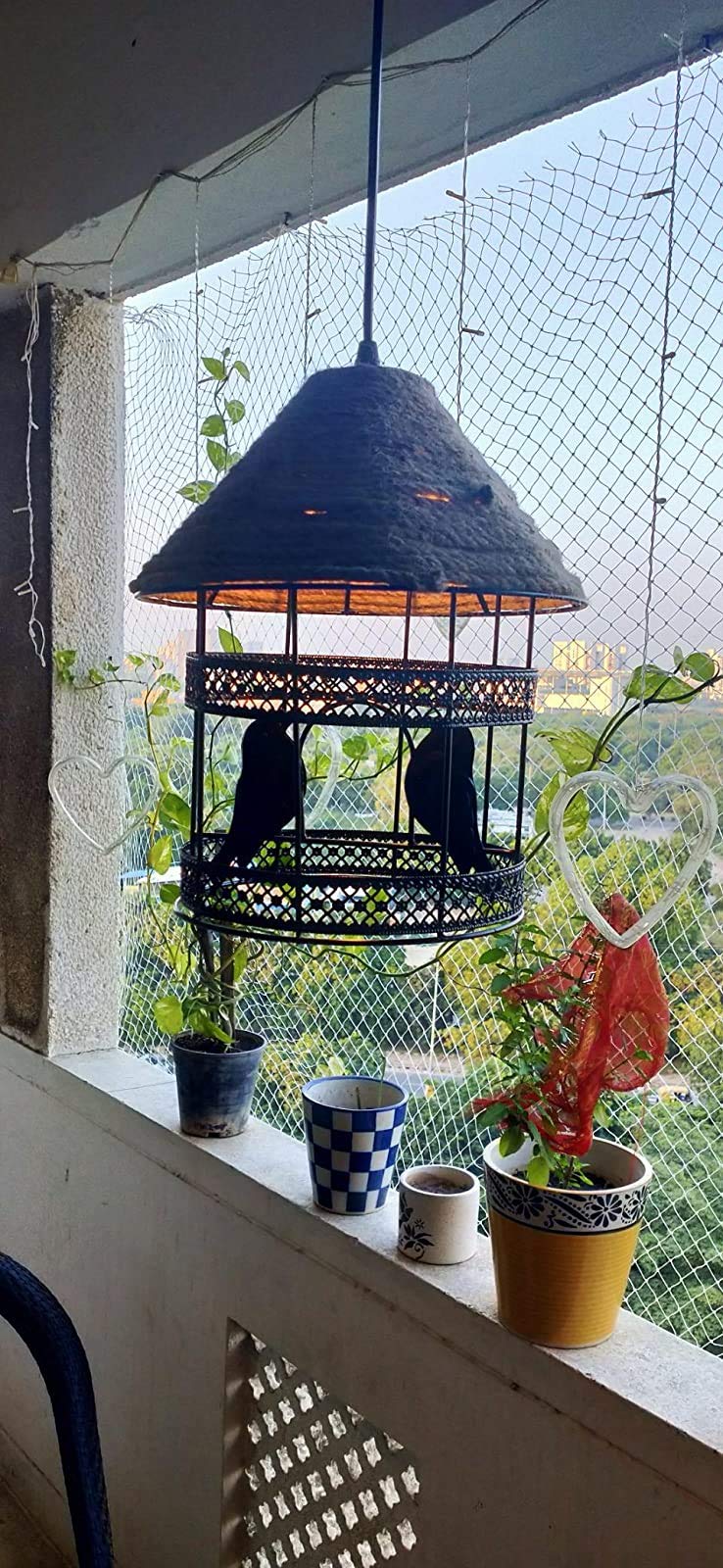SINOMAN 40 Watts Pendant Light, Black, Bird Cage (Without Bulb)(Iron) - Image 3
