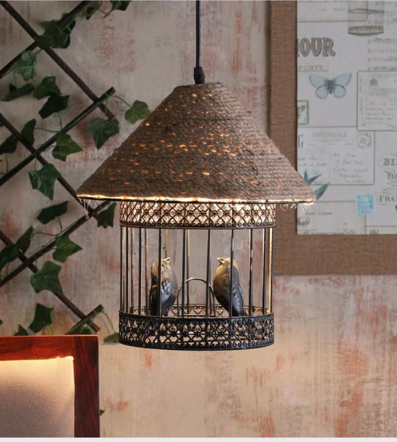 SINOMAN 40 Watts Pendant Light, Black, Bird Cage (Without Bulb)(Iron) - Image 2