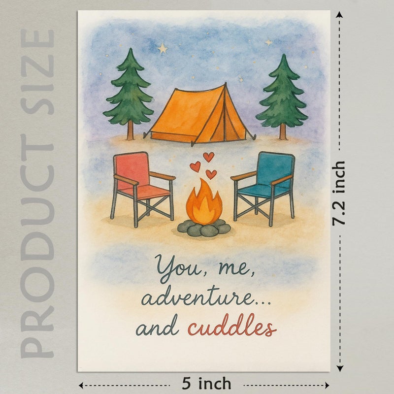 Cheerin Romantic Love Card with Envelope - Anniversary Card for Him and Her - Sweetest Day Cards for Husband, Wife, Girlfriend, Boyfriend and Fiance - Happy Birthday Gift 5x7 Inch - Image 3