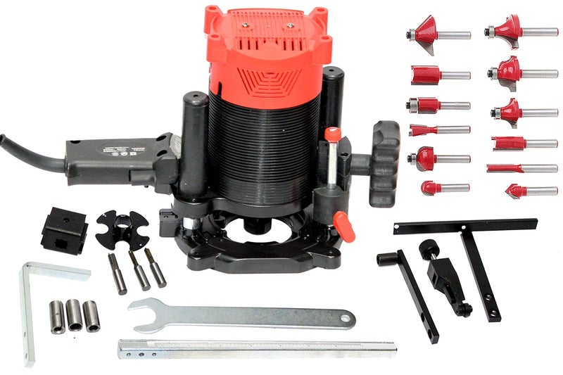 Digital Craft Digital Craft RR 12ER Power Tool Router Machine Maximum Power Precision for Creative Woodworking with 12Pc Router Bit Set Rotary Tool  - Image 1