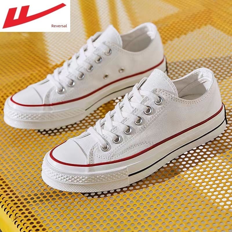 Warrior All-black canvas lace-up shoes for men and women—low-top, trendy, versatile, breathable footwear for summer  2025. - Image 5