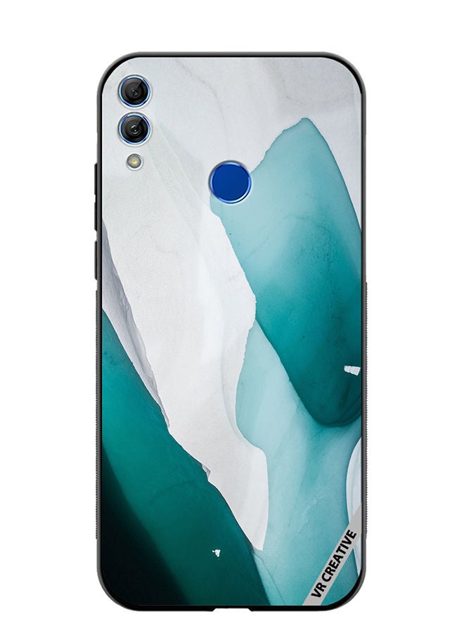 Protective Case Cover For Honor 10 Lite Green Flow Design Multicolour