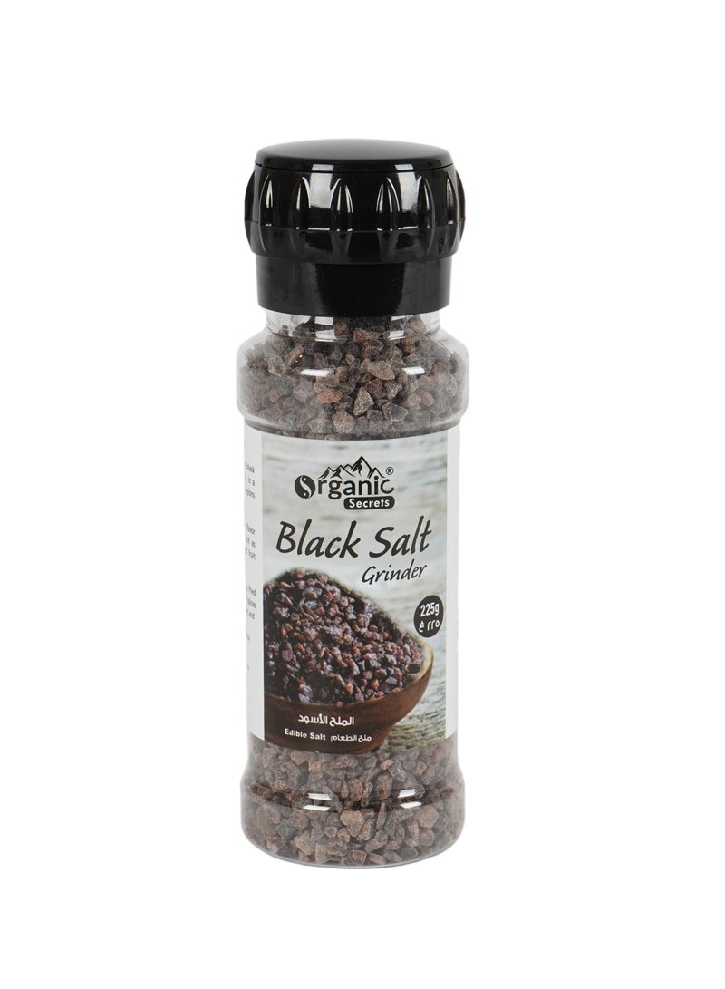 Organic Secrets Black Salt by Organic Secrets - 225G Grinder - Image 1