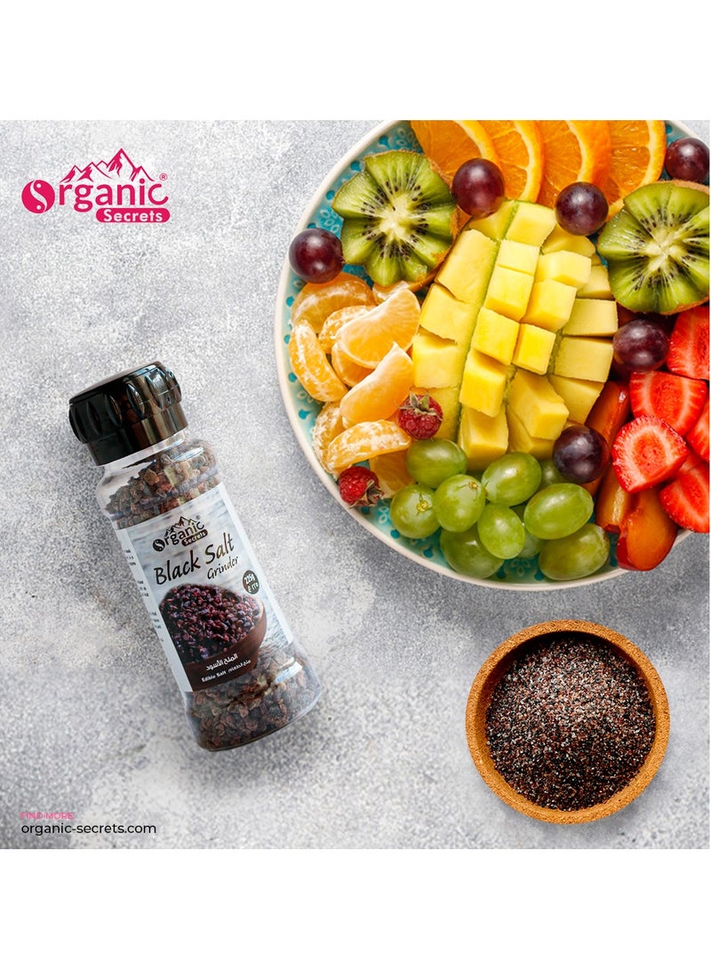 Organic Secrets Black Salt by Organic Secrets - 225G Grinder - Image 2