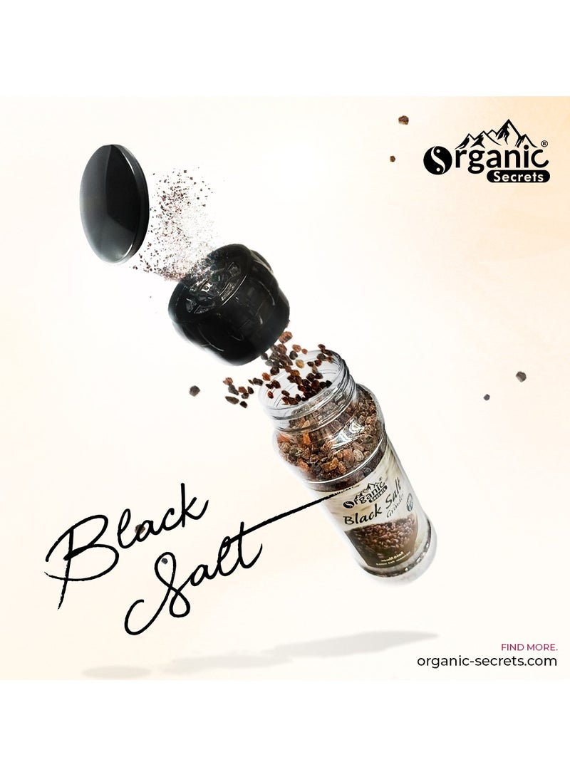 Organic Secrets Black Salt by Organic Secrets - 225G Grinder - Image 3