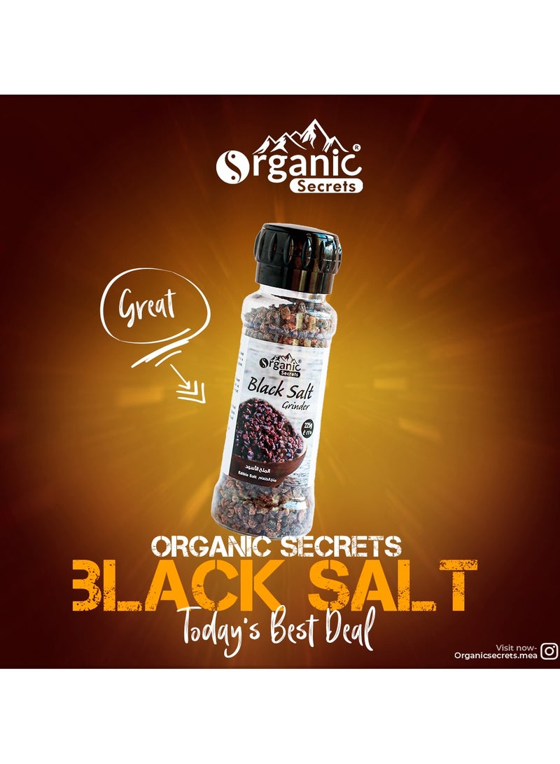 Organic Secrets Black Salt by Organic Secrets - 225G Grinder - Image 4