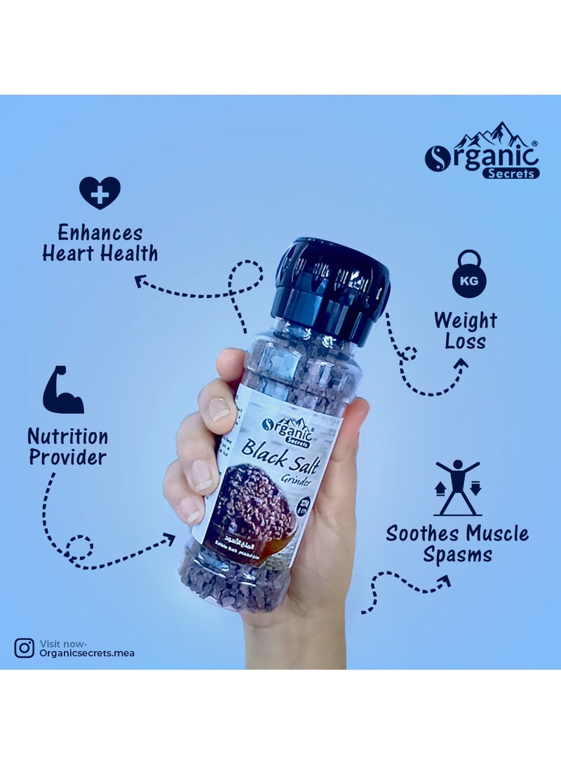 Organic Secrets Black Salt by Organic Secrets - 225G Grinder - Image 5