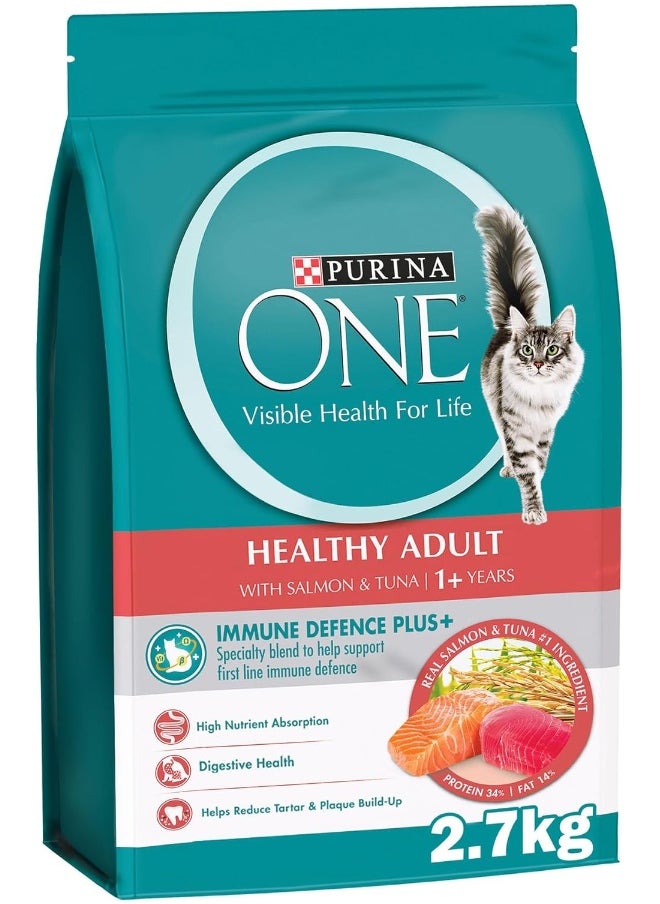 Purina ONE Purina One® Healthy Adult with Salmon & Tuna (1+ Years) 2.7KG  - Image 4