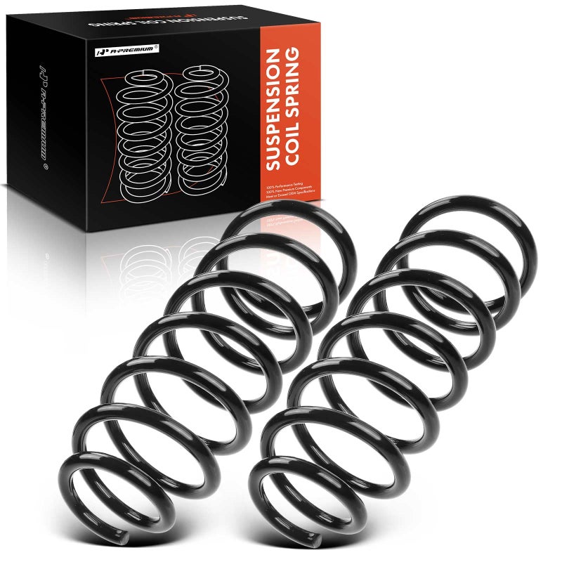 A-Premium 2Pcs Rear Suspension Coil Spring Set Compatible with Honda Civic 2006 2007 2008 2009 2010 2011 1.8L, Driver and Passenger Side, Replace# 52441SNAA02 - Image 1