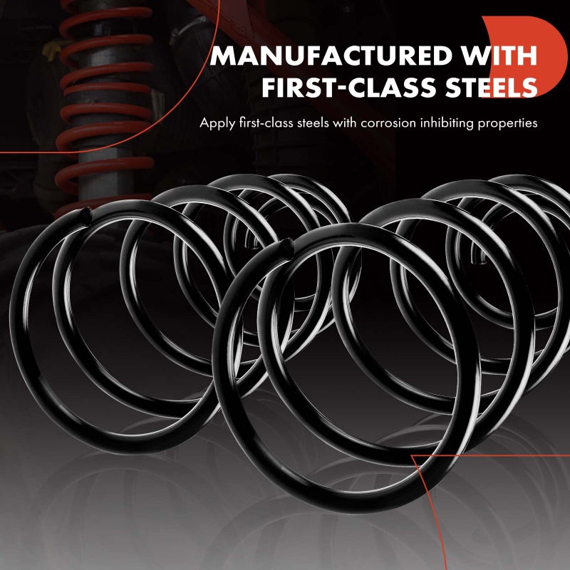 A-Premium 2Pcs Rear Suspension Coil Spring Set Compatible with Honda Civic 2006 2007 2008 2009 2010 2011 1.8L, Driver and Passenger Side, Replace# 52441SNAA02 - Image 4