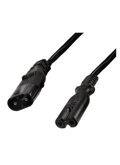 DKURVE C8 To C7 Power Cable Extension, IEC C8 To IEC C7, Black, 2Meter For TV and more DKURVE  - Image 2