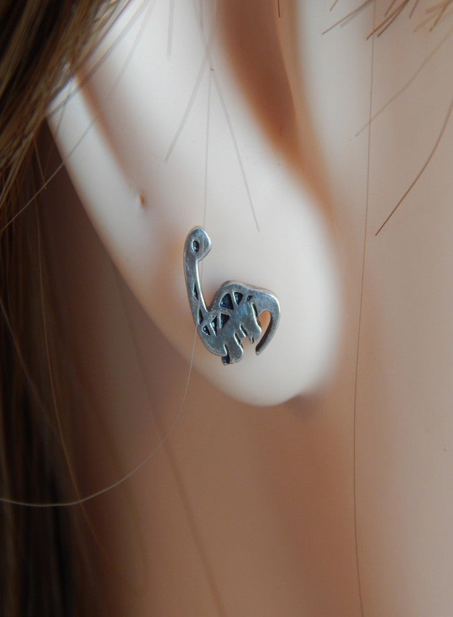 آيسروز مجموعة أقراط ICYROSE من الفضة الإسترليني عيار 925، مكونة من 3 أزواج، بتصميمات ديناصورات متنوعة وأصدقائها من العصر الجوراسي (خالية من النيكل)، تشمل: تي ريكس، تيرانوصور، براكيوصور، ترايسيراتوبس - Image 3