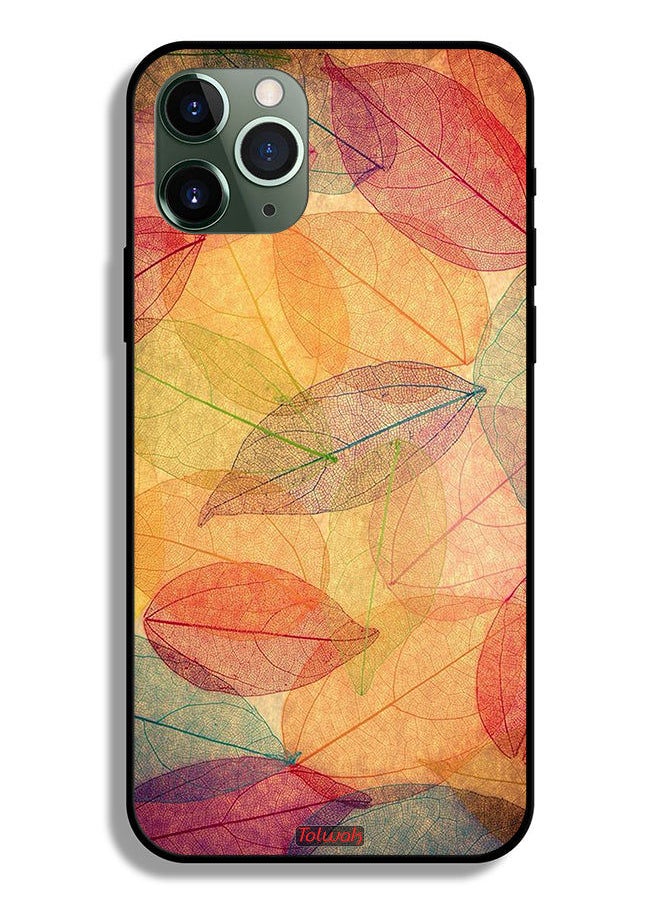 Tolwak - Apple iPhone 11 Pro Protective Case Leaves Abstract Digital Art - Image 1