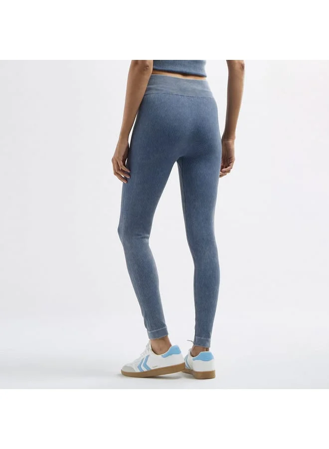 Splash FAV Ribbed Leggings with Elasticated Waistband