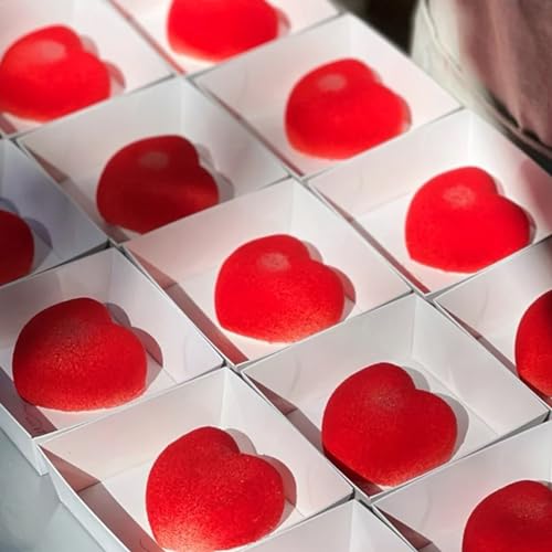 UOUYOO 6 Holes Heart Shaped Silicone Mold For Chocolate Cake Jelly Pudding Valentine's Day - Image 3