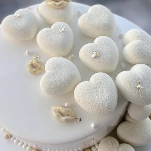 UOUYOO 6 Holes Heart Shaped Silicone Mold For Chocolate Cake Jelly Pudding Valentine's Day - Image 4