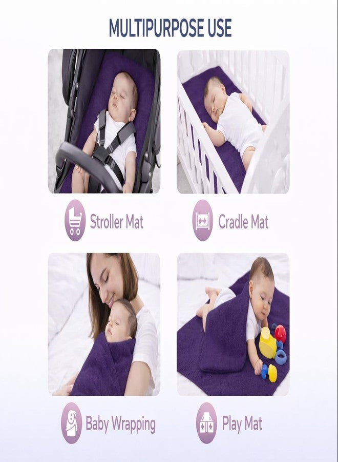 Tod PooL واقي سرير تود بول قابل للتهوية | صوف مضاد للتكتل، فائق الامتصاص، قابل للغسل | ملاءة مقاومة للماء وسريعة الجفاف | ملاءة واقية للسرير للأطفال والكبار (2، لون برقوقي، كبير (140 × 100 سم)) - Image 5